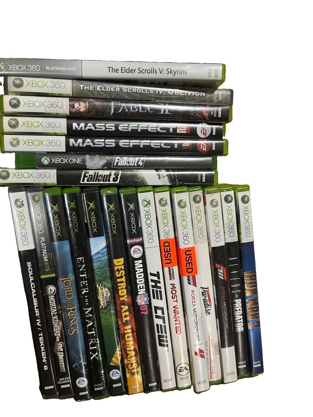 Xbox/Xbox360 Game Lot Of 21! Fable 2, Fallout 3, Lord Of The Rings, Matrix, READ